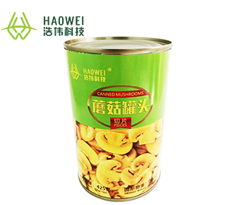 Canned mushroom slices